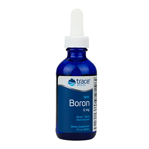 Trace Minerals Liquid Ionic Boron - Supports Bone Metabolism & Brain Function - 2 fl oz