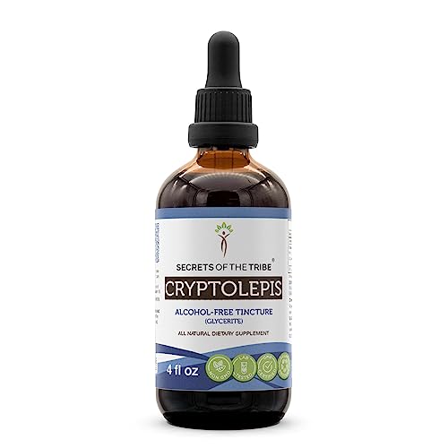 Secrets of the Tribe Cryptolepis Tincture - Alcohol-Free Herbal Drops, Lab Tested Purity - 4oz