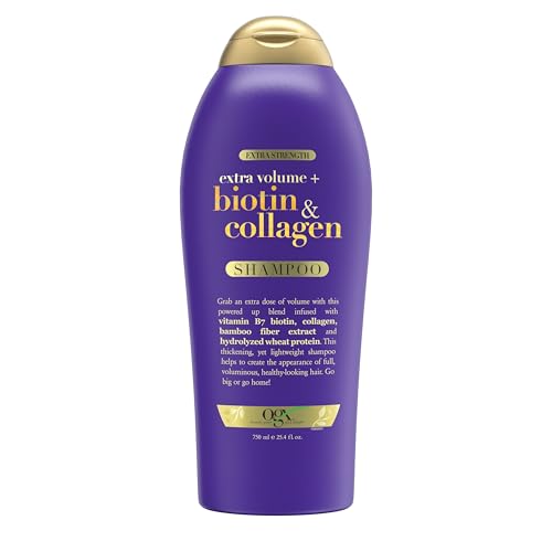 OGX Biotin & Collagen Shampoo - Nourishing Volume, Paraben-Free Formula - 25.4 fl oz