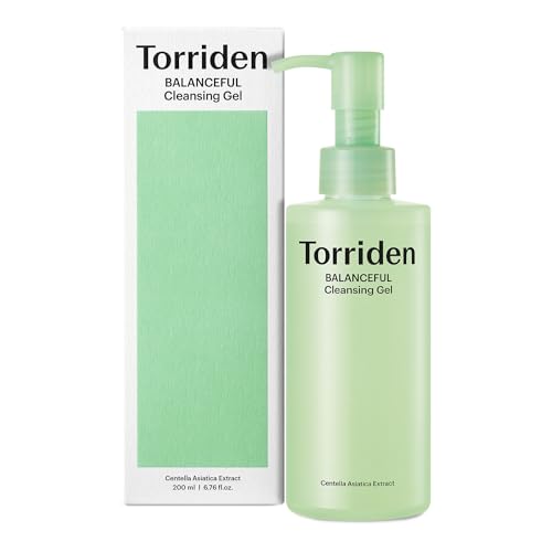 Torriden BALANCEFUL Cica Cleansing Gel - Soothes & Hydrates with 5 Centella Extracts - 6.76 fl. oz.