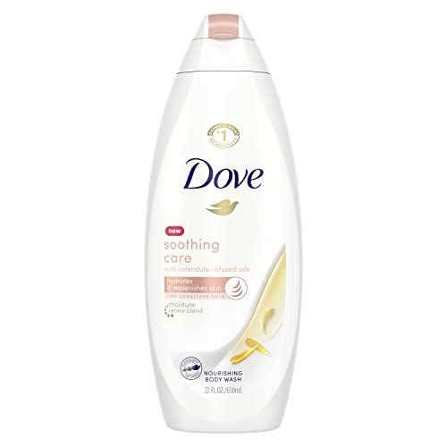 Dove Body Wash - 24HR Renewing Moisture, Calendula Oil, Biodegradable - 22oz