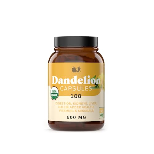 Complete Natural Products Dandelion Root Capsules - Liver & Digestion Support - 100 Pills