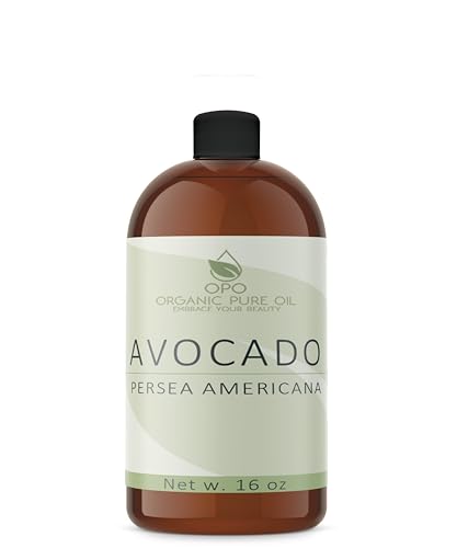 Organic Avocado Oil - Deeply Moisturizing, Non-GMO, Vegan - 16oz for Skin, Hair, Nails