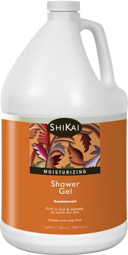 ShiKai Shaving Gel - Hydrating Aloe Vera & Oatmeal for Dry Skin Relief, Gardenia Scent - 1 Gallon