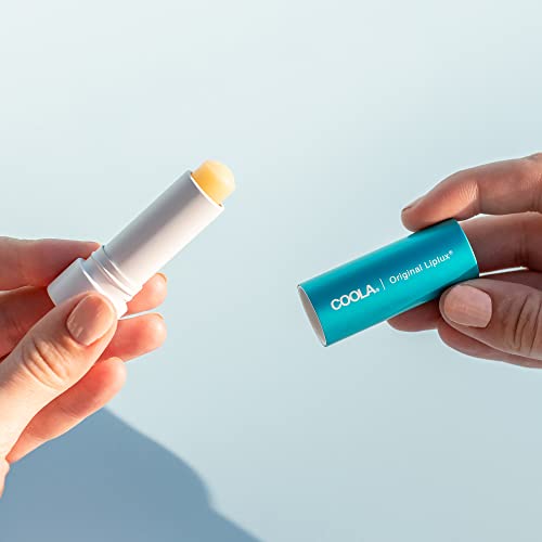 COOLA Organic Liplux Lip Balm SPF 30 - Nourishing & Water Resistant, Vanilla Peppermint - 0.15 Oz