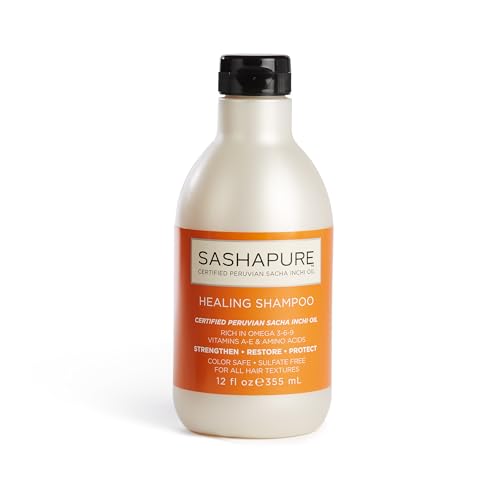 SASHAPURE Curl Cream - Hydrates, Blocks Humidity, Color Safe, Organic Sacha Inchi Oil - 8.5 fl. oz.