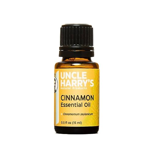 Uncle Harry's Essential Oil - Calming Cinnamon Leaf for Aromatherapy & Soapmaking - 0.5 fl oz