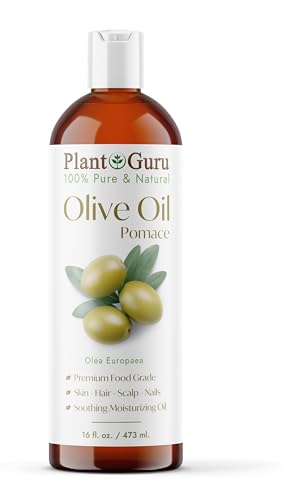 Olive Oil Pomace Body Oil - Deep Hydration, Anti-Aging, Versatile for Skin & Hair Care - 16 fl. oz.
