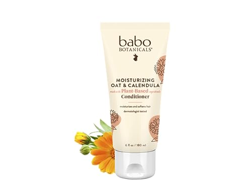 Babo Botanicals Baby Conditioner - Nourishes Dry Hair, Hypoallergenic, Vegan - 8oz