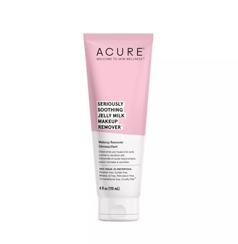 Acure Makeup Remover - Waterproof Removal, Hydrating Hyaluronic Acid & Chamomile - 4 Fl Oz