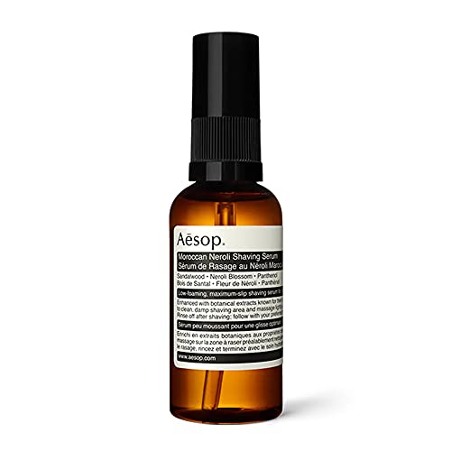 Aesop Moroccan Neroli Shaving Serum - Calms Skin & Reduces Razor Bumps, Vegan Formula - 2 oz