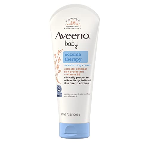 Aveeno Baby Eczema Cream - Relieves Dry, Itchy Skin, Natural Oatmeal & Vitamin B5 - 7.3oz