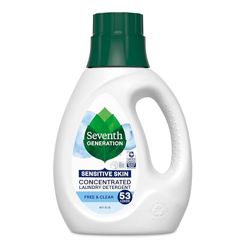 Seventh Generation Concentrated Laundry Detergent - Powerful Stain Remover, Hypoallergenic - 40oz