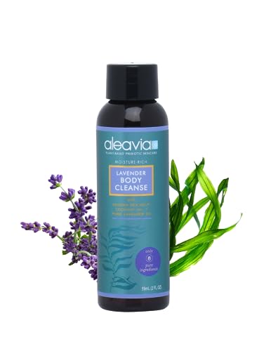 Aleavia Lavender Body Wash - Nourishing, All-Natural Formula, 2oz Travel Size