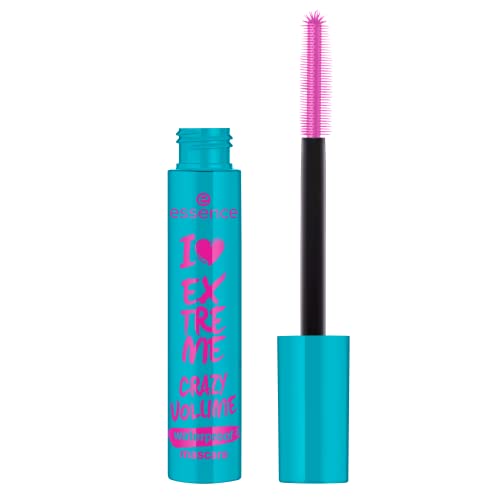 essence I Love Extreme Crazy Volume Waterproof Mascara - Volumizing, Long-Lasting, Vegan - 0.33oz