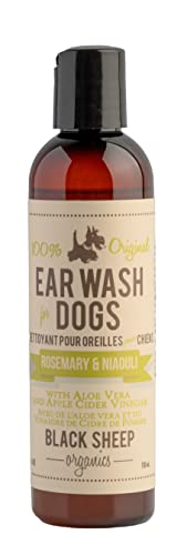 Black Sheep Organics Dog Ear Cleaner - Odor Eliminator & Itchy Skin Relief - 4 fl oz