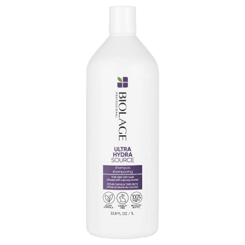 Biolage Ultra Hydra Source Shampoo - Deep Hydration for Dry Hair, Vegan & Paraben-Free - 33.8 Fl. Oz