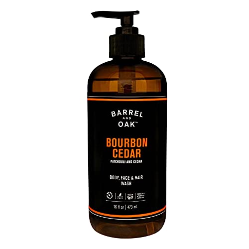 Barrel and Oak All-In-One Body Wash - Balanced Cleanser, Essential Oil Scent, Vegan - 16oz