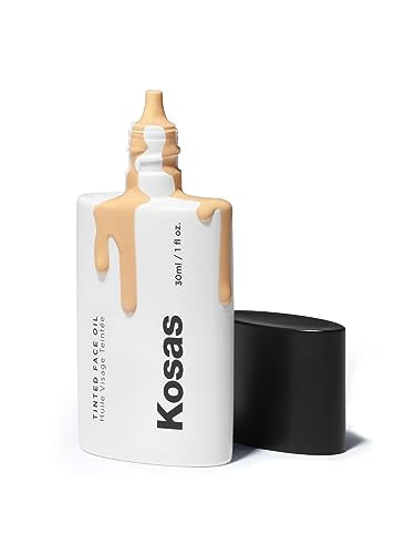 Kosas Tinted Face Oil - Nourishing Lightweight Foundation, Vegan & Cruelty Free - Tone 02