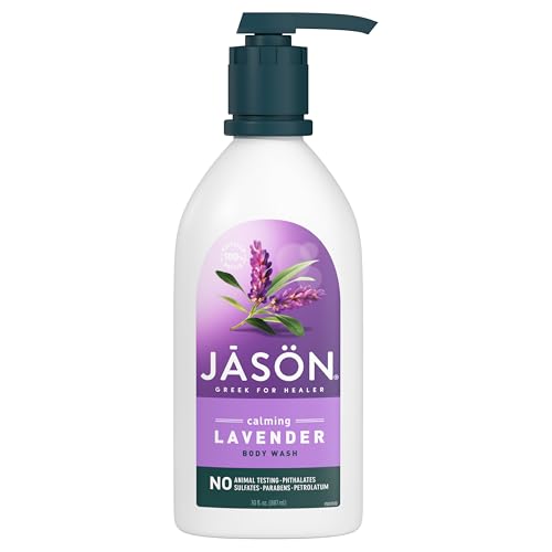 JASON Lavender Body Wash - Calming Clean, Vitamin E & B5, Recycled Bottle - 30 Fl Oz