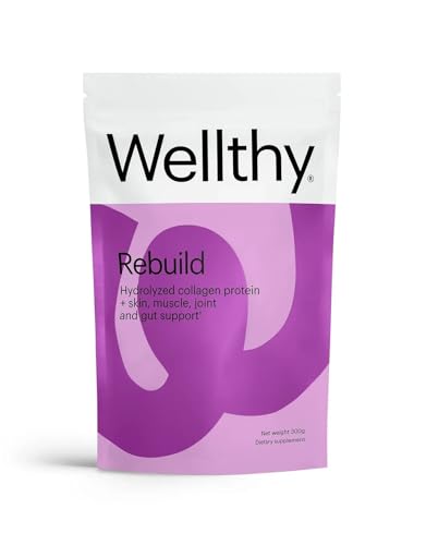 Wellthy Collagen Peptides Powder - Supports Hair, Skin, Nails, Gut & Joints - 20,000mg Collagen