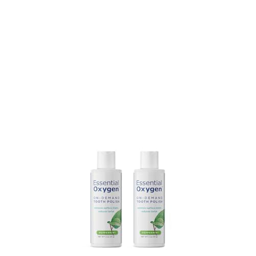 Essential Oxygen Dental Care Kit - Natural Teeth Polisher with Organic Ingredients - 2oz x 2