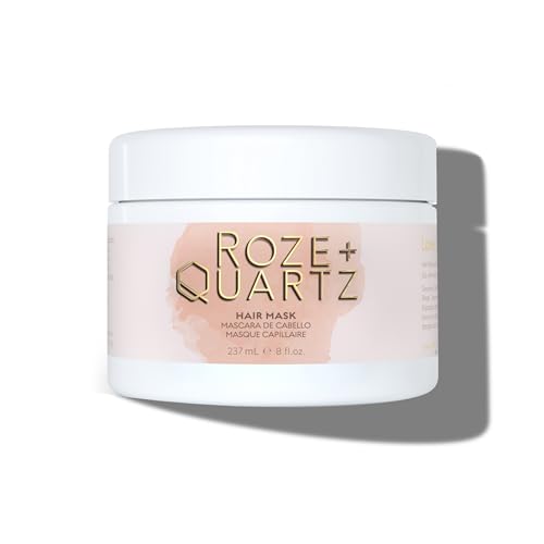 Roze + Quartz® Hair Mask - Deep Conditioning for Dry, Damaged Hair, Vegan & Cruelty-Free - 8 Fl Oz