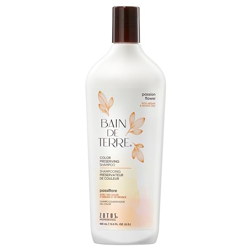 Bain de Terre Passion Flower Shampoo - Vibrant Color Protection, Paraben-Free, 13.5 Fl Oz