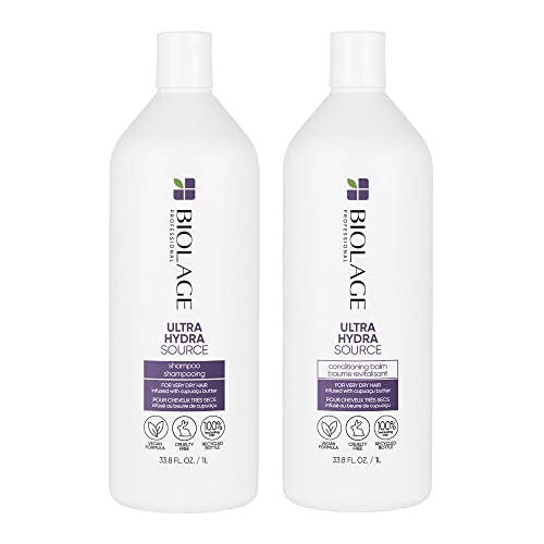 BIOLAGE Ultra Hydra Source Conditioner - Deep Hydration, Vegan, Silicone-Free - 13.5oz