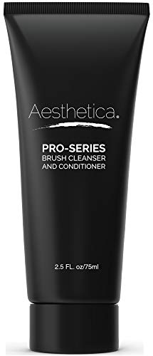 Aesthetica Makeup Brush Cleaner - Gentle Formula for All Brushes & Sponges, Vegan - 2.5oz