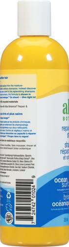 Alba Botanica Shampoo - Repairs Split Ends, Plant-Based Marine Botanicals - Ocean Surf, 12oz