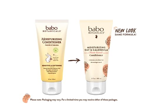 Babo Botanicals Baby Conditioner - Nourishes Dry Hair, Hypoallergenic, Vegan - 8oz