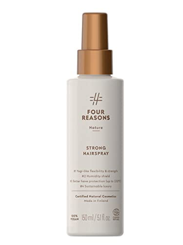 Four Reasons Nature Strong Hairspray - Non-Toxic, Flexible Hold & Humidity Shield - 5.1 fl oz