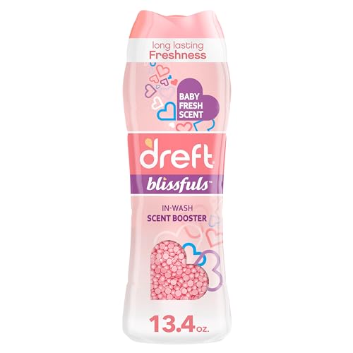 Dreft Scent Booster Beads - Long-Lasting Baby Fresh Scent, Complements Dreft Detergent - 13.4oz