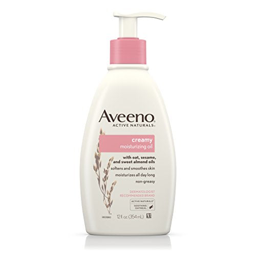 Aveeno Body Moisturizer - Nourishing Oat & Almond Oil, Non-Comedogenic - 12 fl. oz