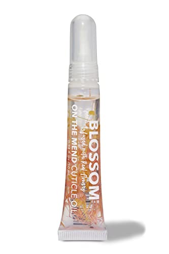 Blossom On the Mend Cuticle Oil - Hydrate & Repair with Real Flowers, Hibiscus Scent - 0.34 fl. oz