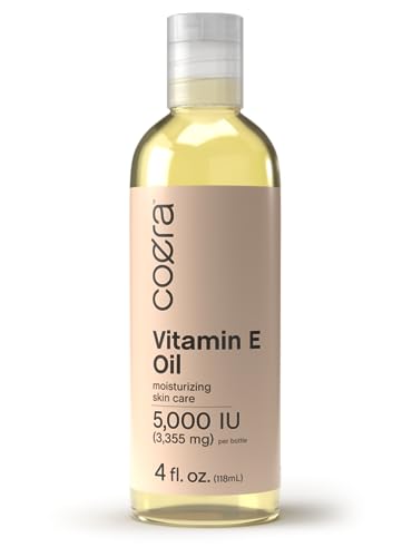 Coera Vitamin E Face Oil - Moisturizing & Nourishing, Gluten-Free, 5,000 IU - 4 fl oz