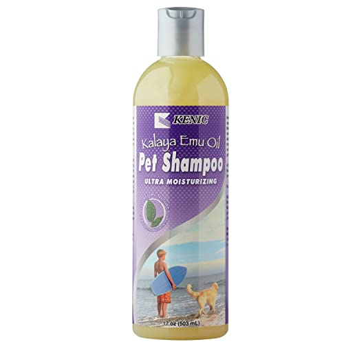 Kenic Kalaya Emu Oil Pet Shampoo - Moisturizes & Soothes Dry Skin, Safe for All Pets - 16oz