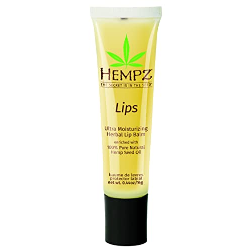 HEMPZ Herbal Lip Balm - Nourishing Hydration for Dry Lips, Natural Hemp Seed Oil - 0.44 oz