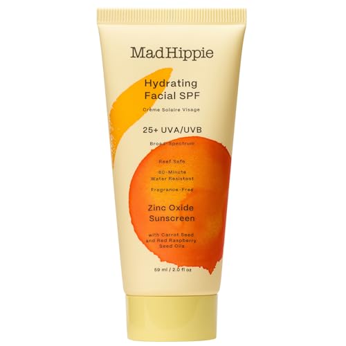 Mad Hippie Sunscreen - Hydrating SPF 25, Clear Coverage, Fragrance-Free, Reef Safe - 2 fl. oz