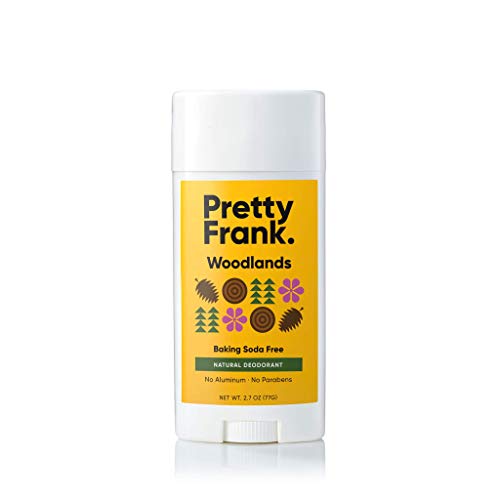 Pretty Frank Natural Deodorant Stick - Odor Control, Organic Ingredients, Woodlands - 1-Pack