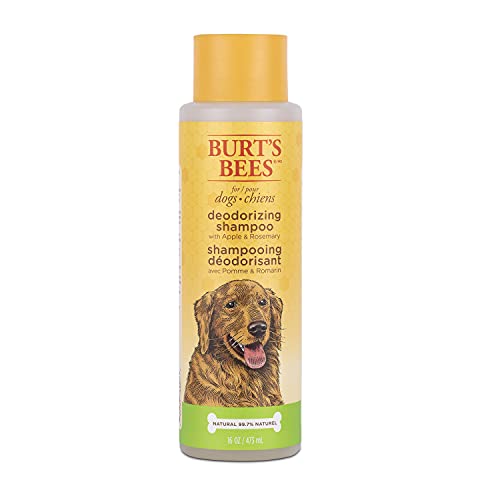 Burt's Bees Dog Shampoo - Deodorizing with Apple & Rosemary, Cruelty-Free, 16 Oz