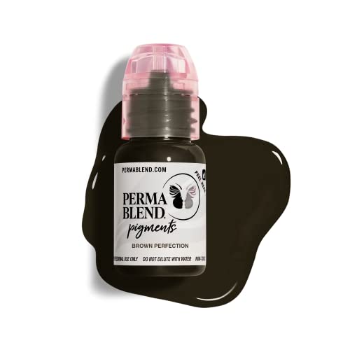 Perma Blend Eyebrow Tint - 100% Vegan, True Color, High-Quality Pigment - Brown Perfection, 5oz