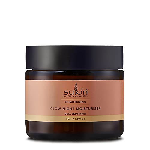 Sukin Night Moisturizer - Brightens Skin with Kakadu Plum & Vitamin E, 1.69oz