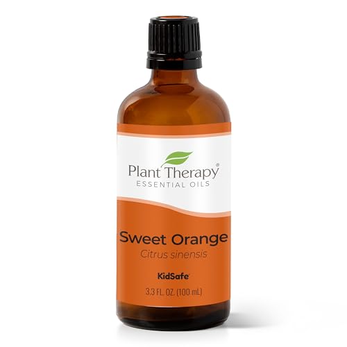 Plant Therapy Sweet Orange Essential Oil - Energizing Aroma, Kid-Safe, 100% Pure - 100 mL