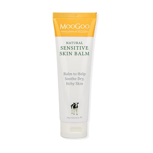 MooGoo Natural Sensitive Skin Balm - Relief for Eczema & Dermatitis, Paraben-Free - 100g