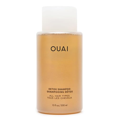 OUAI Detox Shampoo - Clarifies Build-Up and Dirt, Apple Cider Vinegar & Keratin - 10oz