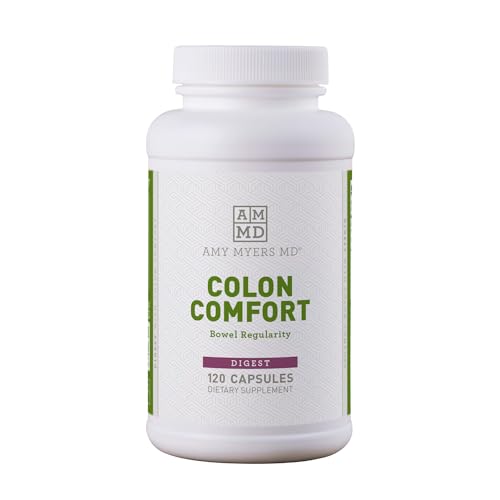 Amy Myers MD Colon Comfort - Supports Bowel Regularity & Energy, Non-GMO - 120 Capsules