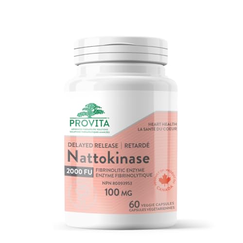 PROVITA Nattokinase Dietary Supplement - Supports Cardiovascular Health, 60 Capsules