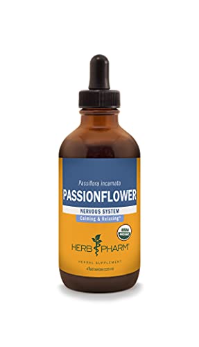 Herb Pharm Organic Passionflower Extract - Supports Natural Response, Vegan, Non-GMO - 4 Fl Oz